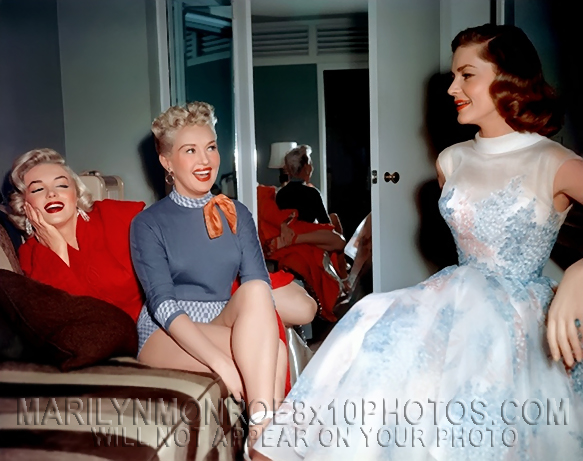 MARILYN MONROE With BETTY and JANE (3) RARE 8x10 PHOTOS