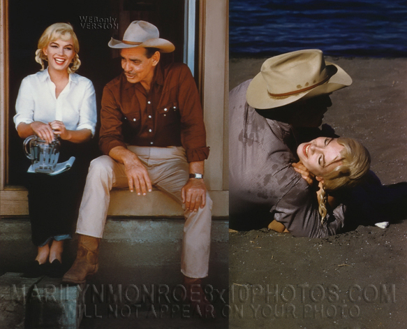 MARILYN MONROE with ClarkGable OFFSET (1) RARE 8x10 PHOTO