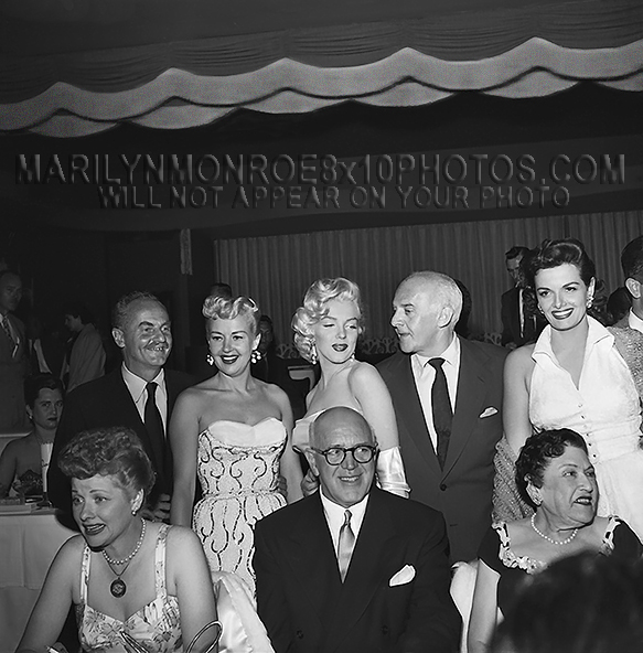 MARILYN MONROE with FAMOUS FRIENDS (2) RARE 8x10 PHOTOS 