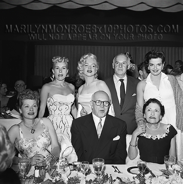 MARILYN MONROE with FAMOUS FRIENDS (2) RARE 8x10 PHOTOS