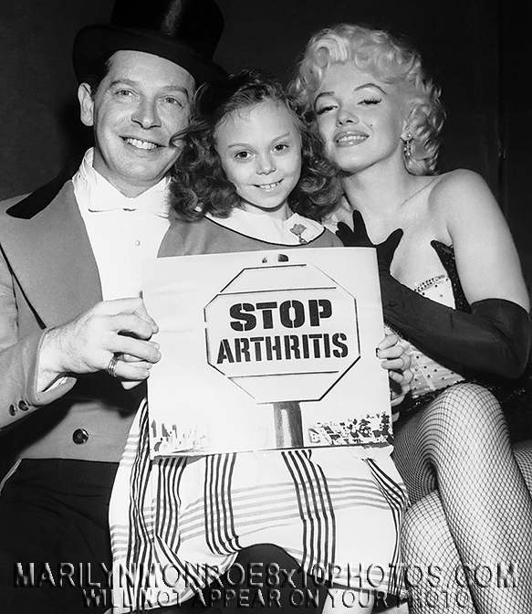 MARILYN MONROE with Milton Berle (2) RARE 8x10 PHOTOS 