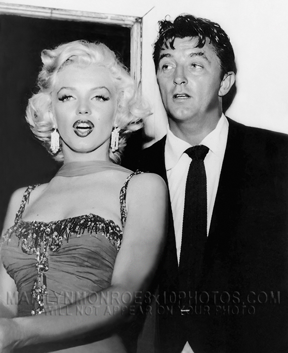 MARILYN MONROE With ROBERT MITCHUM (2) RARE 8x10 PHOTOS