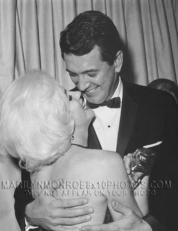 MARILYN MONROE with ROCK HUDSON (1) RARE 8x10 PHOTO