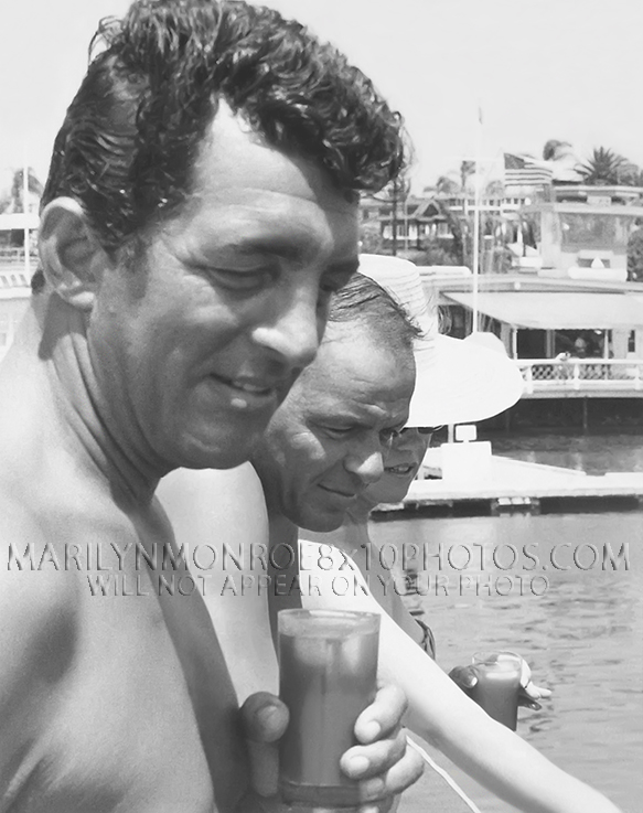 MARILYN MONROE with SINATRAnDMARTIN (1) RARE 8x10 PHOTO