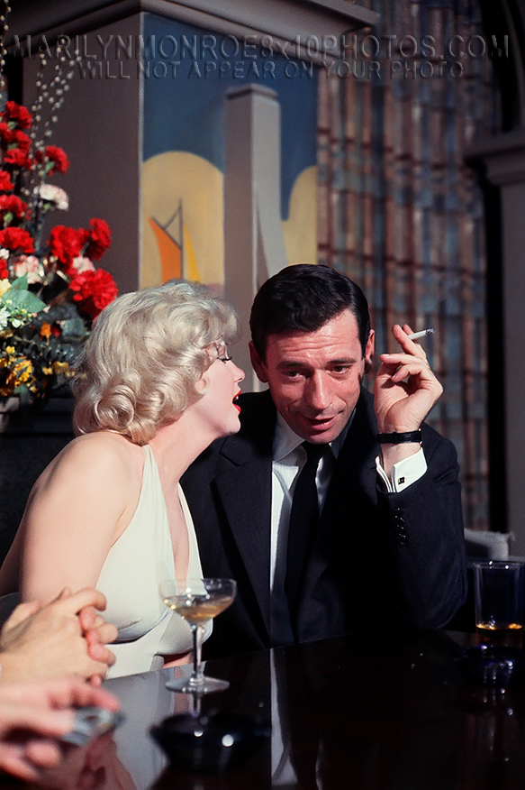 MARILYN MONROE with YVES MONTAND (3) RARE 8x10 PHOTOS