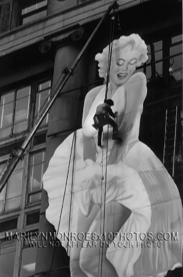 MARILYN MONROE 7 YEAR ITCH BILLBOARD (2) RARE 8x10 PHOTOS 