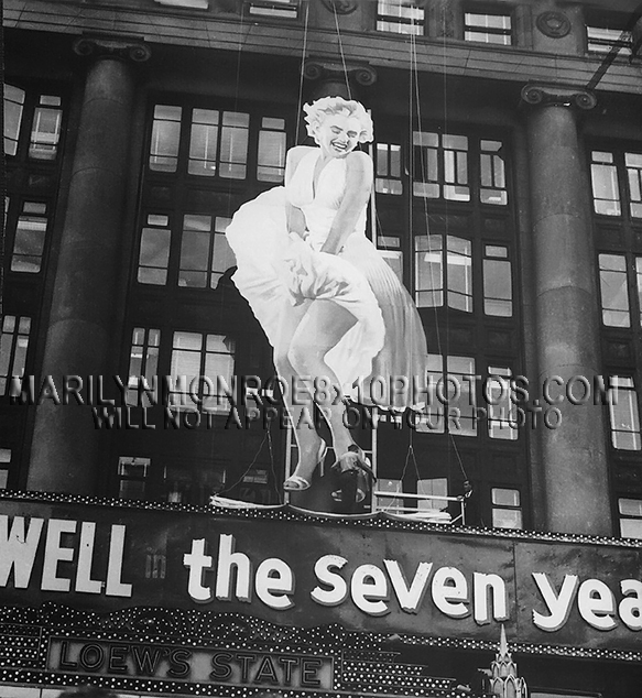 MARILYN MONROE 7 YEAR ITCH BILLBOARD (2) RARE 8x10 PHOTOS