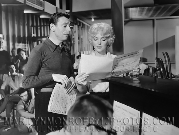 MARILYN MONROE REHEARSALS with YVES (1) RARE 8x10 PHOTO