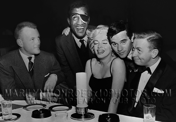 MARILYN MONROE with SAMMY DAVIS JR (1) RARE 8x10 PHOTO