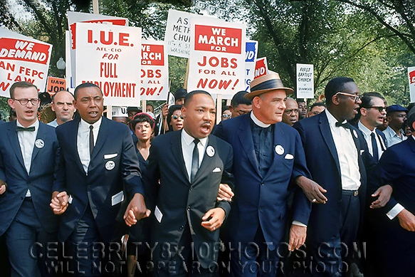 MARTIN LUTHER KING 63WASHINGTON MARCH (1) RARE 8x10 PHOTO