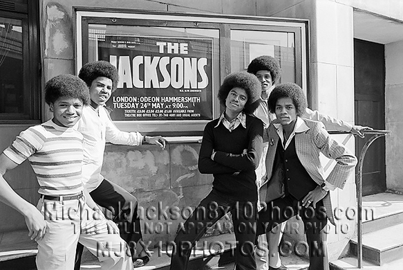 MICHAEL JACKSON 1978 JACKSONSinLONDON (3) RARE 8x10 PHOTOS