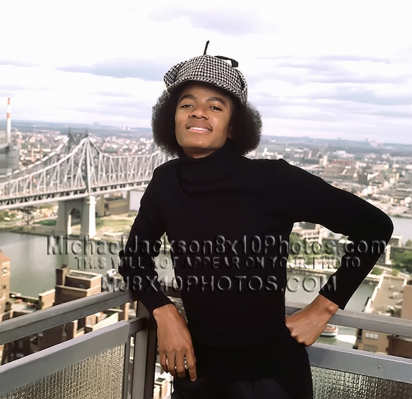 MICHAEL JACKSON  1978 On Balcony (3) RARE 8x10 PHOTOS