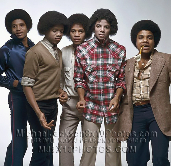 MICHAEL JACKSON  1978 WITH BROTHERS (2) RARE 8x10 PHOTOS