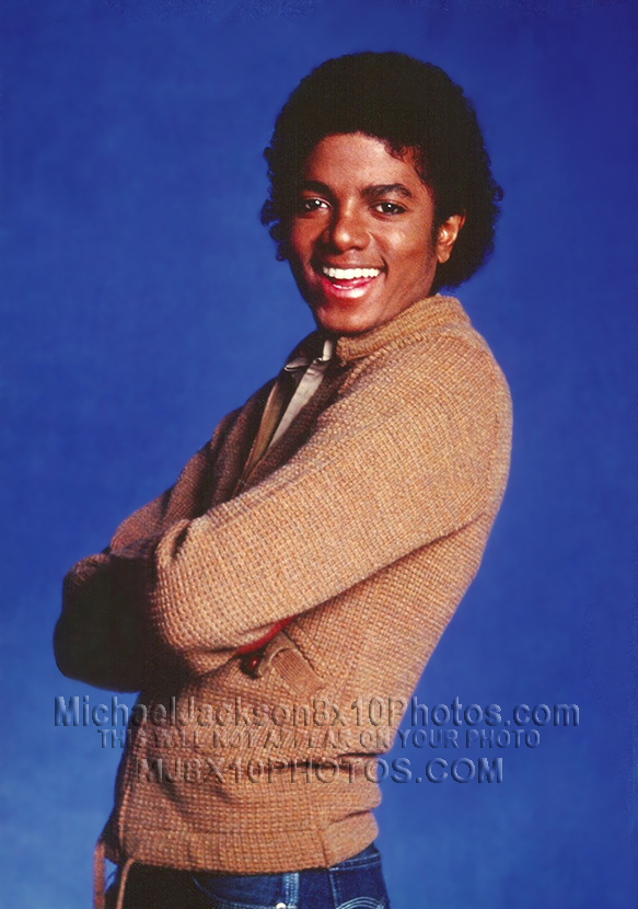 MICHAEL JACKSON 1979 inBROWN SWEATER (3) RARE 8x10 PHOTOS