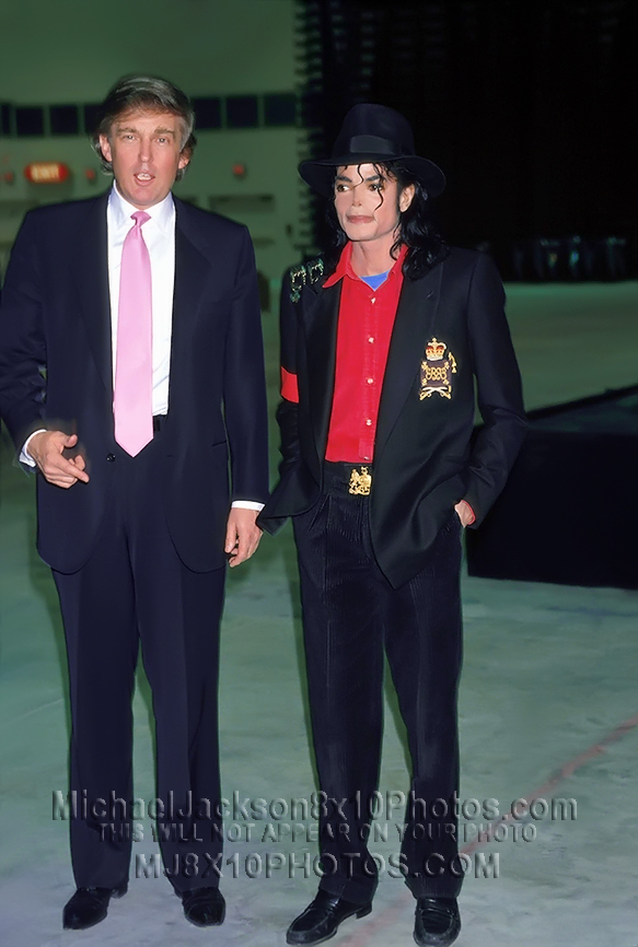 MICHAEL JACKSON  1980s w.Donald Trump (3) RARE 8x10 PHOTOS