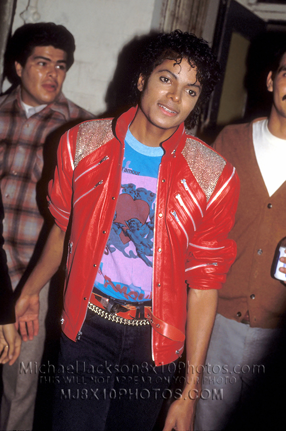 MICHAEL JACKSON 1984 inBEAT IT JACKET (3) RARE 8x10 PHOTOS