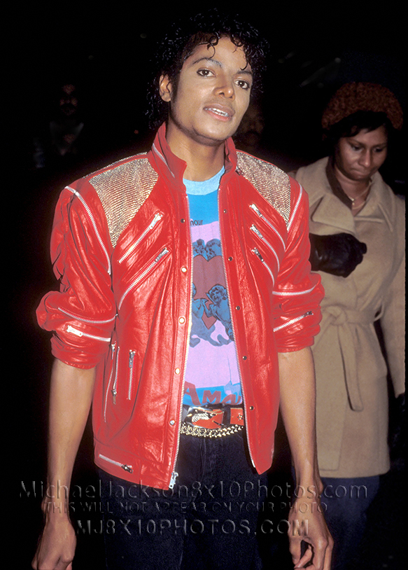 MICHAEL JACKSON 1984 inBEAT IT JACKET (3) RARE 8x10 PHOTOS