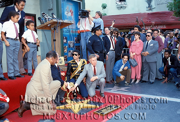 MICHAEL JACKSON 1984 WALKof FAME STAR (3) RARE 8x10 PHOTOS