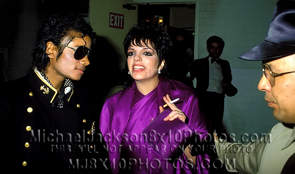 MICHAEL JACKSON 1984 w LIZA MINNELLI (3) RARE 8x10 PHOTOS