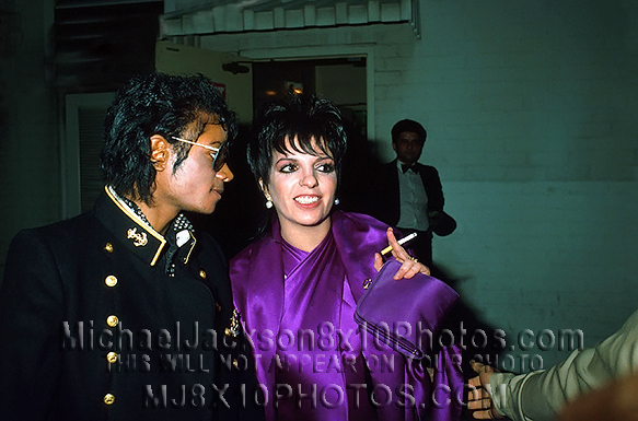 MICHAEL JACKSON 1984 w LIZA MINNELLI (3) RARE 8x10 PHOTOS