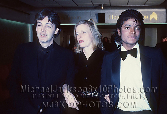 MICHAEL JACKSON 1984 w PAUL McCartney (3) RARE 8x10 PHOTOS