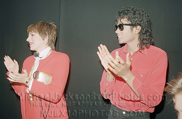 MICHAEL JACKSON 1987 W. Liza Minnelli (3) RARE 8x10 PHOTOS