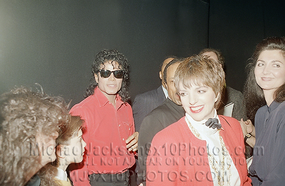 MICHAEL JACKSON 1987 W. Liza Minnelli (3) RARE 8x10 PHOTOS
