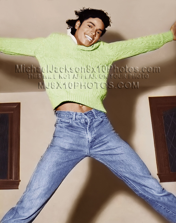 MICHAEL JACKSON 1992 JUMPING FOR JOY (1) RARE 8x10 PHOTO