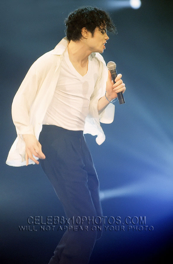 MICHAEL JACKSON 1996 VMA SHOW (3) RARE 8x10 PHOTOS
