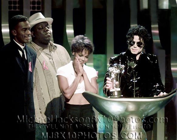 MICHAEL JACKSON  1995 JANET AWARDS MJ (1) RARE 8x10 PHOTO