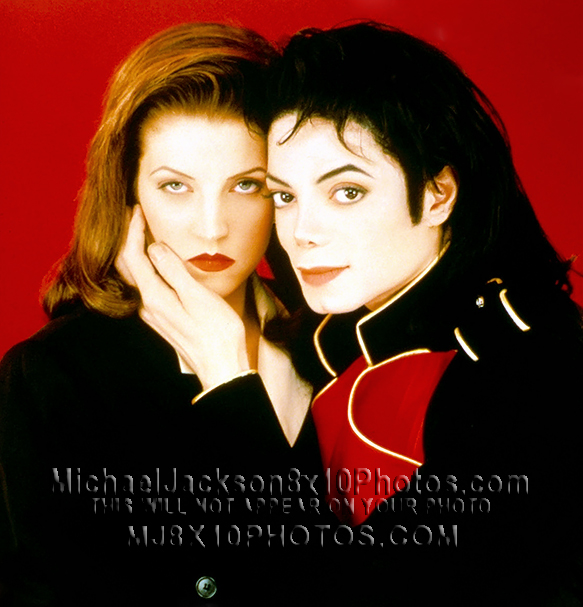 MICHAEL JACKSON  1995 with LISA MARIE (3) RARE 8x10 PHOTOS