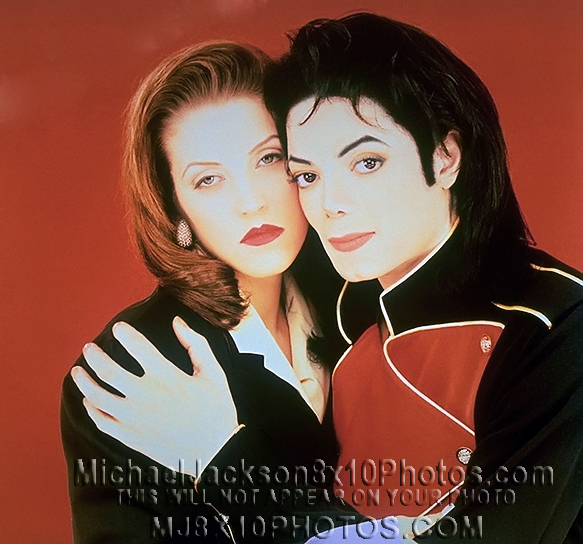 MICHAEL JACKSON  1995 with LISA MARIE (3) RARE 8x10 PHOTOS