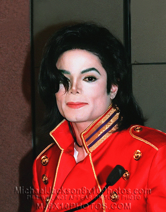 MICHAEL JACKSON  1996 PARIS Conference (3) RARE 8x10 PHOTOS