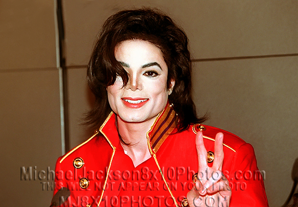 MICHAEL JACKSON  1996 PARIS Conference (3) RARE 8x10 PHOTOS