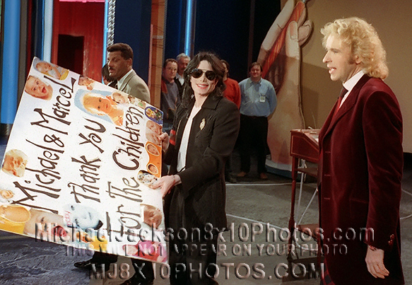 MICHAEL JACKSON 1998 ON GERMAN TV (3) RARE 8x10 PHOTOS