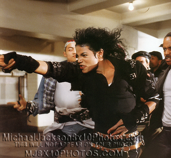 MICHAEL JACKSON  BAD PARKINGARAGE (3) RARE 8x10 PHOTOS