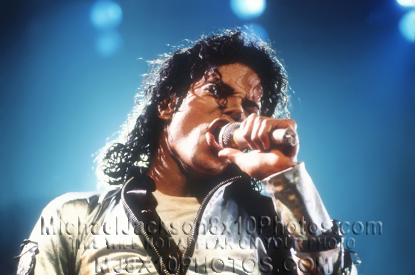 MICHAEL JACKSON BAD TOUR UP CLOSE (1) RARE 8x10 PHOTO