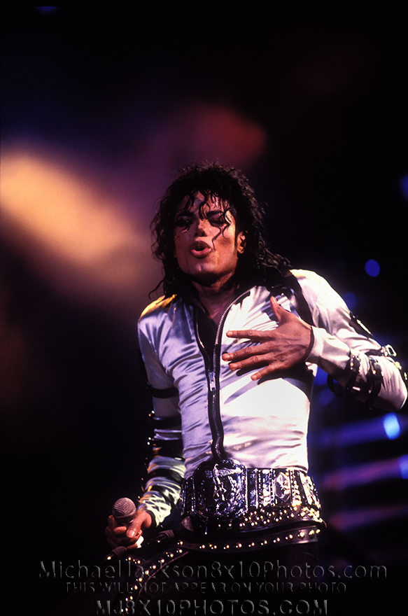 MICHAEL JACKSON BAD TOUR XPRESSIONS (3) RARE 8x10 PHOTOS