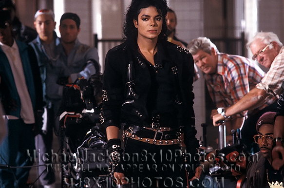 MICHAEL JACKSON  BADVIDEO BEHINDSCENES (3) RARE 8x10 PHOTOS