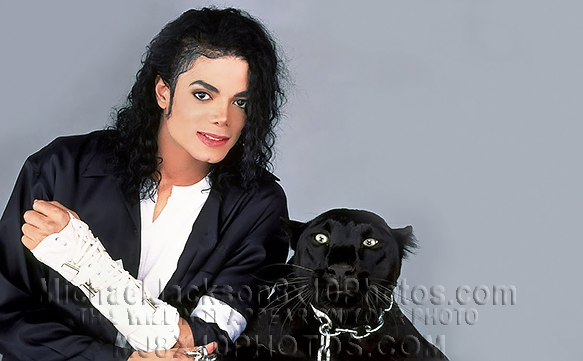 MICHAEL JACKSON  BLACKCAT whiteARMBAND (2) RARE 8x10 PHOTOS