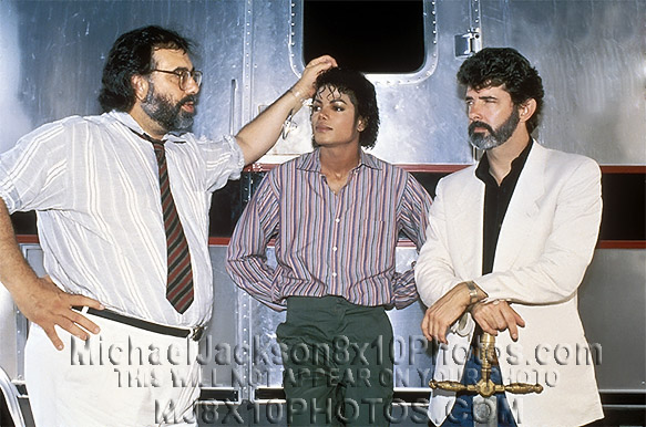 MICHAEL JACKSON  CAPTAIN EO wPRODUCERS (3) RARE 8x10 PHOTOS