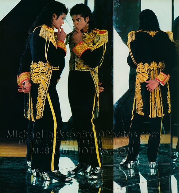 MICHAEL JACKSON CAPTAIN IN THE MiRROR (3) RARE 8x10 PHOTOS