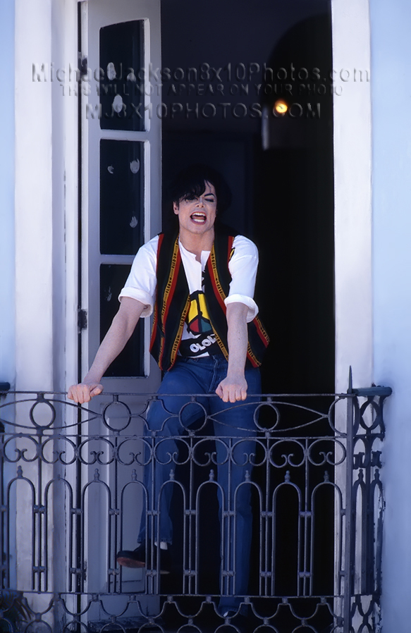 MICHAEL JACKSON OLODUM BALCONY BRAZIL (3) RARE 8x10 PHOTOS