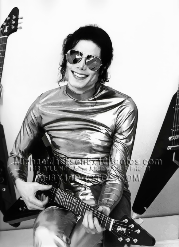 MICHAEL JACKSON  SCREAM with GUITARS (3) RARE 8x10 PHOTOS