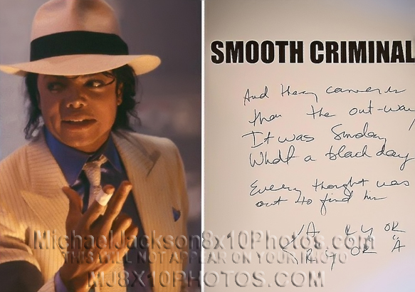 MICHAEL JACKSON SMOOTH CRIMINAL (2) RARE 8x10 PHOTOS