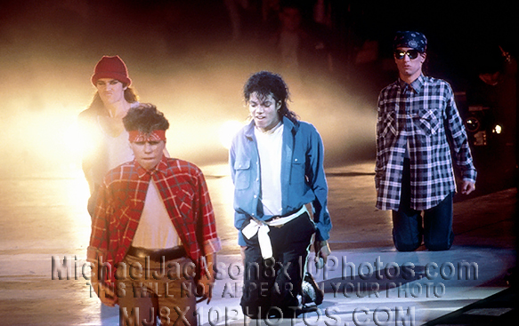 MICHAEL JACKSON THE BAD TOUR DANCERS (3) RARE 8x10 PHOTOS