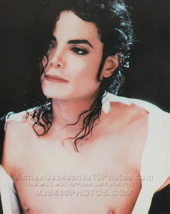 MICHAEL JACKSON  THE SHIRTLESS ANGEL (3) RARE 8x10 PHOTOS