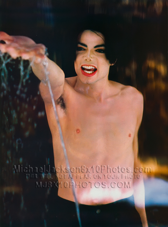 MICHAEL JACKSON  THE SHIRTLESS ANGEL (3) RARE 8x10 PHOTOS