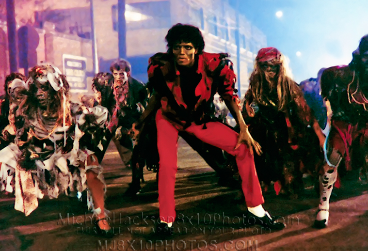 MICHAEL JACKSON  THRILLER IN ACTION (3) RARE 8x10 PHOTOS