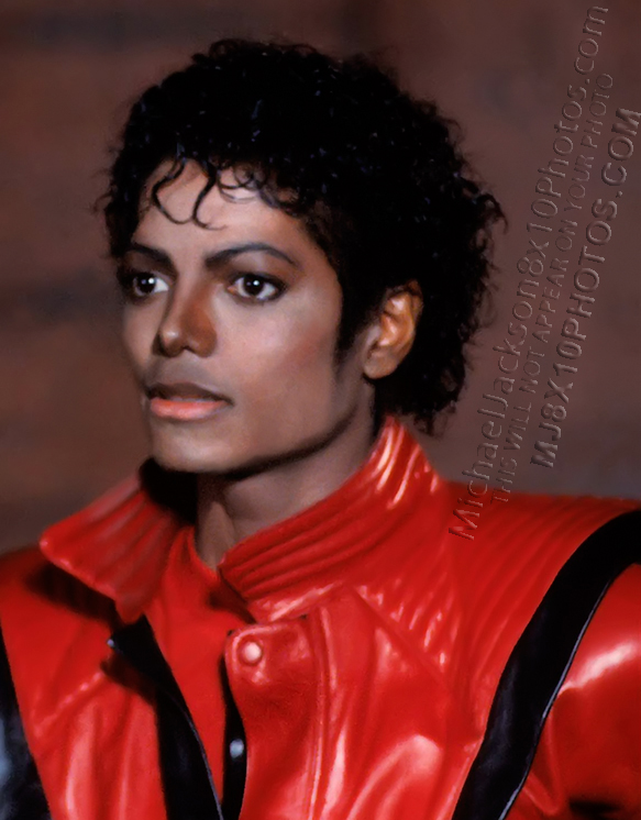 MICHAEL JACKSON  THRILLER PROMO SHOTS (2) RARE 8x10 PHOTOS